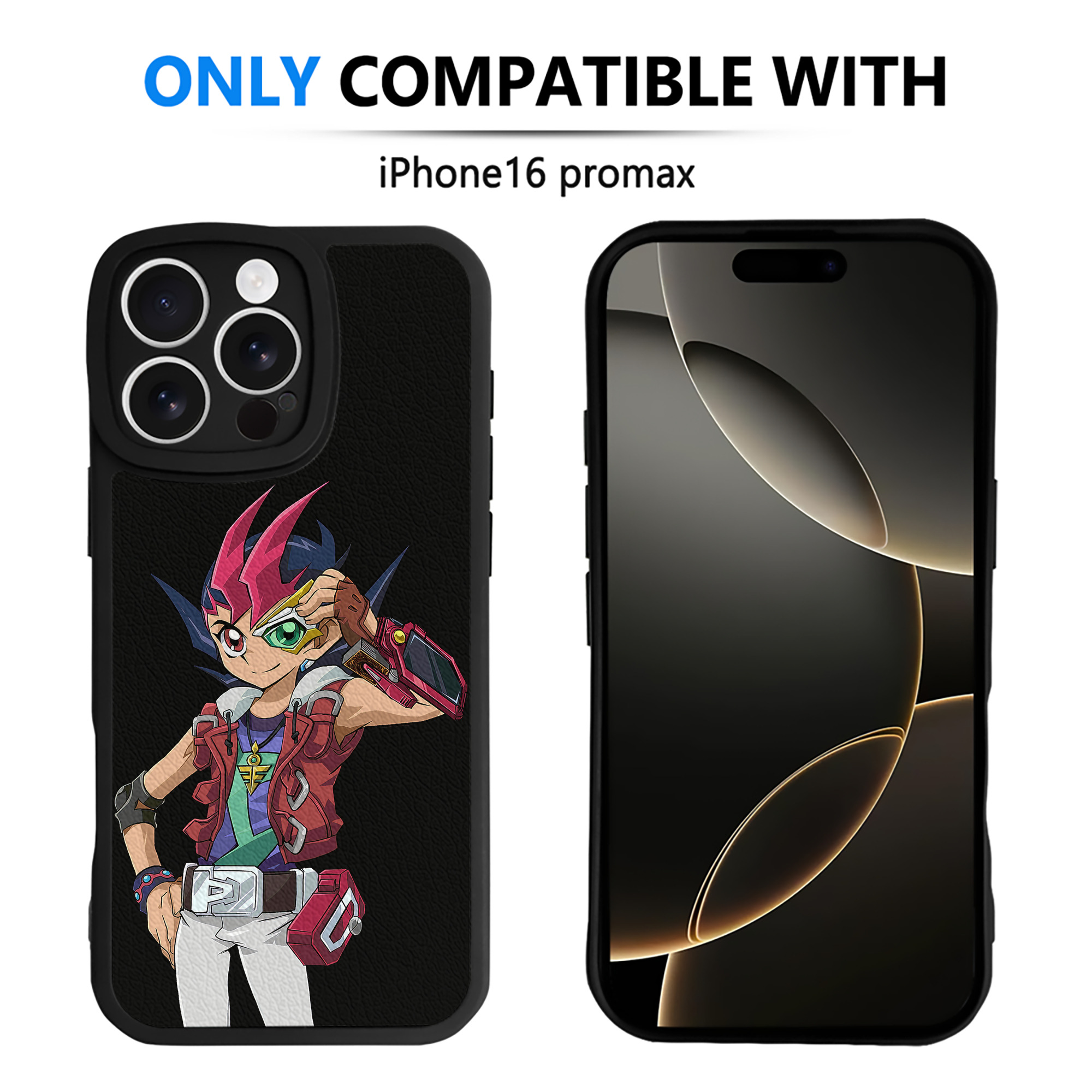 遊☆戯☆王 Yu-Gi-Oh! 【iPhone 16シリーズ対応】シリコンスマホケース（レザー調） 材質：シリコン